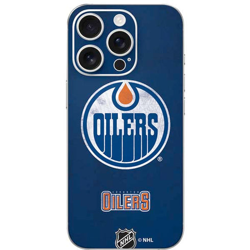 NHL Edmonton Oilers Distressed iPhone 16 Pro Skin
